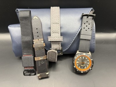 Zelos V2 500 Mako Orange Diver Complete Extra Bands & Card