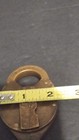 Rare Antique Solid Brass Yale & Towne Padlock Original Key Lock With Chain Loop — photo 10
