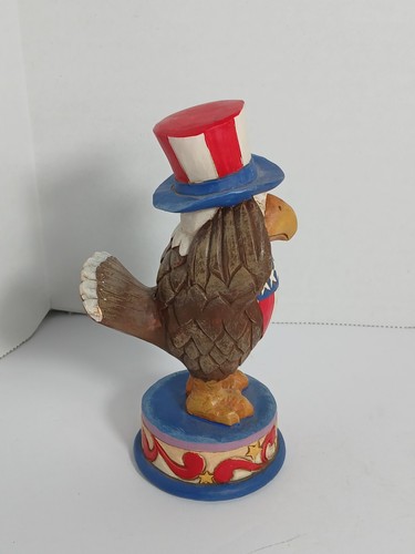 2015 Jim Shore Pint Sized Bald Eagle "Proud To Be American" Patriotic 4051414 - Picture 4 of 9