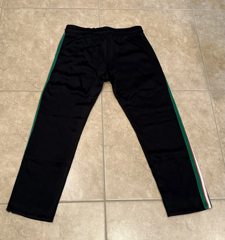 Pantalones de chándal Sandro Paris negros verdes rojos blancos a rayas para mujer talla 36 usados Foto 2 de 4