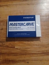New Staedtler Mastercarve 4” X 6” X 3/4” Artist Carving Block New SEALED Package