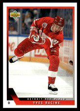 1993-94 Upper Deck Yves Racine #194 Detroit Red Wings NHL Hockey Base Set