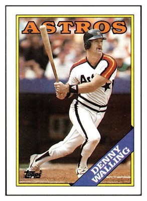 Denny Walling 1988 Topps #719 Houston Astros VTG Baseball *319