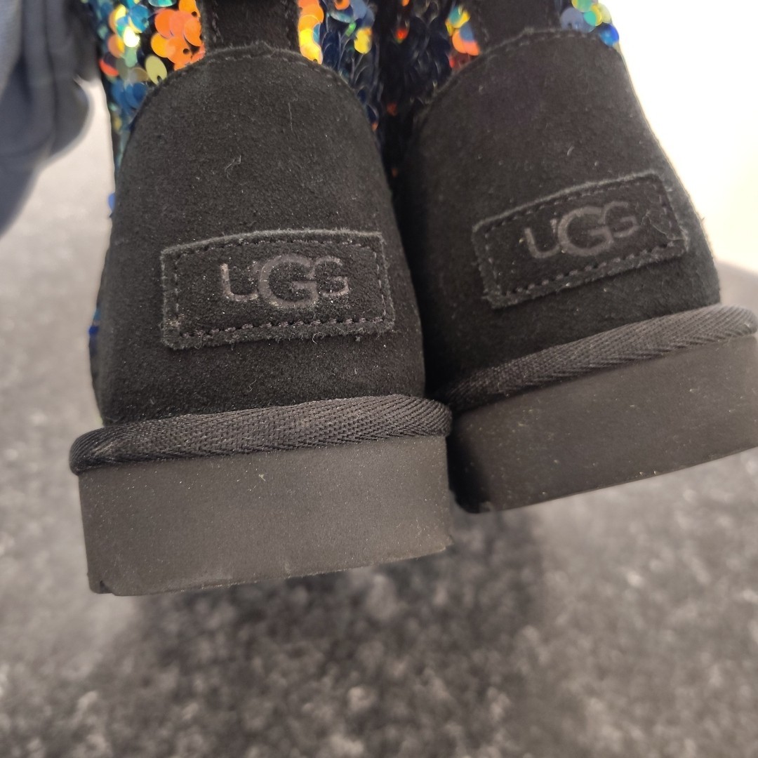 UGG Classic Mini Stellar Sequin Boot Black Size 8… - image 10