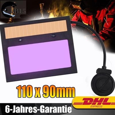 TX500C 110 * 90mm Solarpanel Schweißhelm Linse Schweißmaske Auto Darkening Lens