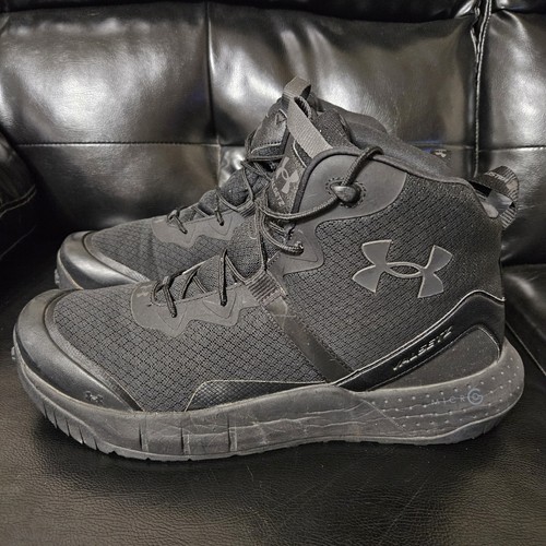 Under Armour Micro G Valsetz Men's Size 12 Mid Tactical Boots 3023745-001 Black