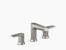 KOHLER 97093-4-BN Faucet 3-Hole Brushed Nickel 1.2 GPM Bathroom Sink