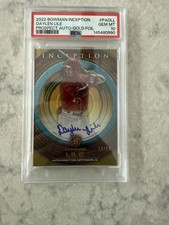2022 Bowman Inception - Prospect Autographs Daylen Lile Gold Foil /50 PSA 10!