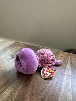 Ty Beanie Boos -  SLOW-POKE the Purple Turtle 6'' NEW MWMTs Plush Stuffed Animal