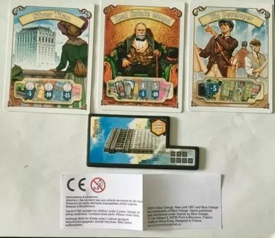 New York 1901 Brettspiel Promo Erweiterung Flatiron (2015) blau orange NEU (ENG/D)