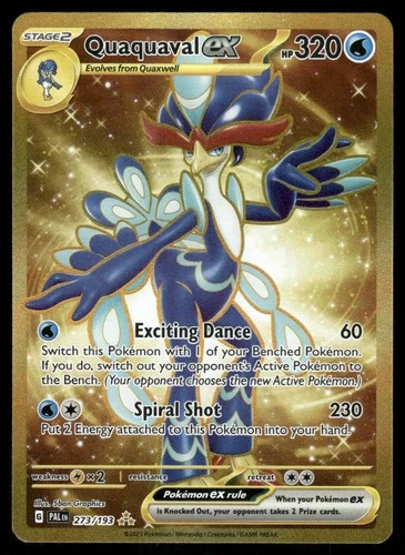 Pokemon Cards Quaquaval ex 273/193 Paldea Evolved Hyper Rare NM