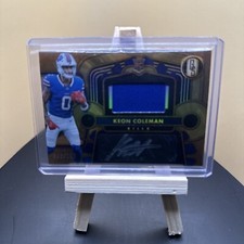 2024 Panini Gold Standard Football Keon Coleman Rookie Patch Auto /199 Bills