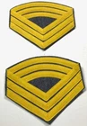 CIVIL WAR CS CONFEDERATE SARGENT MAJOR RANK CHEVRONS-CAVALRY