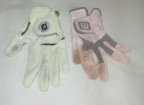 Women's Leather Golf Gloves Footjoy & Wilson LML L-M