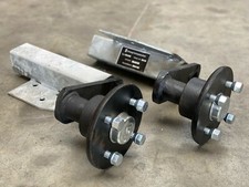 Halbachse PKW gummigefedert 750 kg AS: 100*4 / geteilte Anhänger Achse 2 Stück