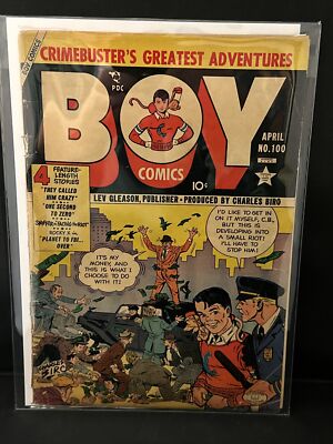 Boy Comics #100 April 1954 Crimebuster Charles Biro Lev Gleason (1.8)