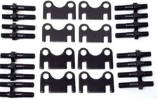PUSHROD Guide Plates Flat+Rocker Arm 7/16 LONG Studs Set/16 Chevy SB 327 350 400