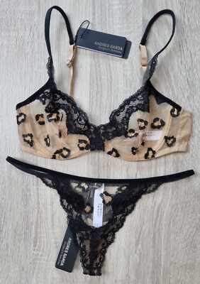 Andres Sarda 90B Set FR / BH 75B EU / BH 34B UK / String Gr. 38 FR und EU