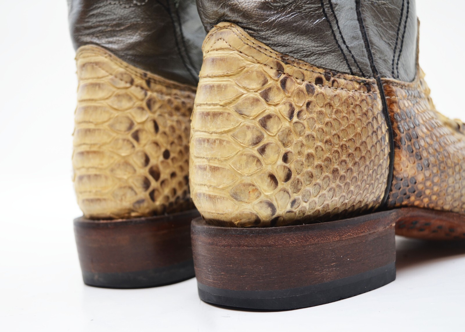 Resistol Ranch  Python and Leather Western Boots … - image 7