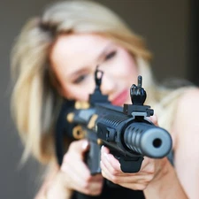 Stinger Straight Novelty Finger Sight Set: Backup Front & Rear, OK Middle Finger