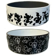 NEW! Chewy Exclusive DISNEY Mickey Minnie Goofy - Large Ceramic Dog Cat Pet Bowl