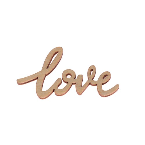 Rustic Crafts Accessories Valentine's Day Wooden Love Letters Table Scatter - Picture 2 of 9