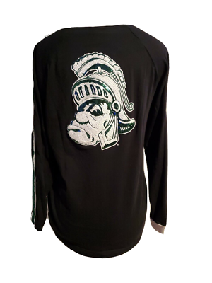 T-shirt Manches Longues Victoria's Secret Rose Bling Michigan State Spartans - NEUF Avec étiquette