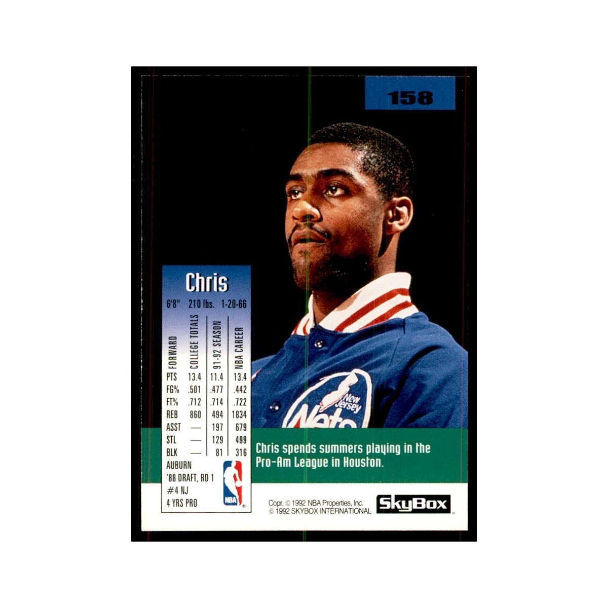 1992 SkyBox Chris Morris Basketball Cards #158 | eBay