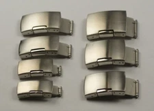 Deployment buckle METAL BRACELETS Watch Clasp Push Button Steel Fit strap band