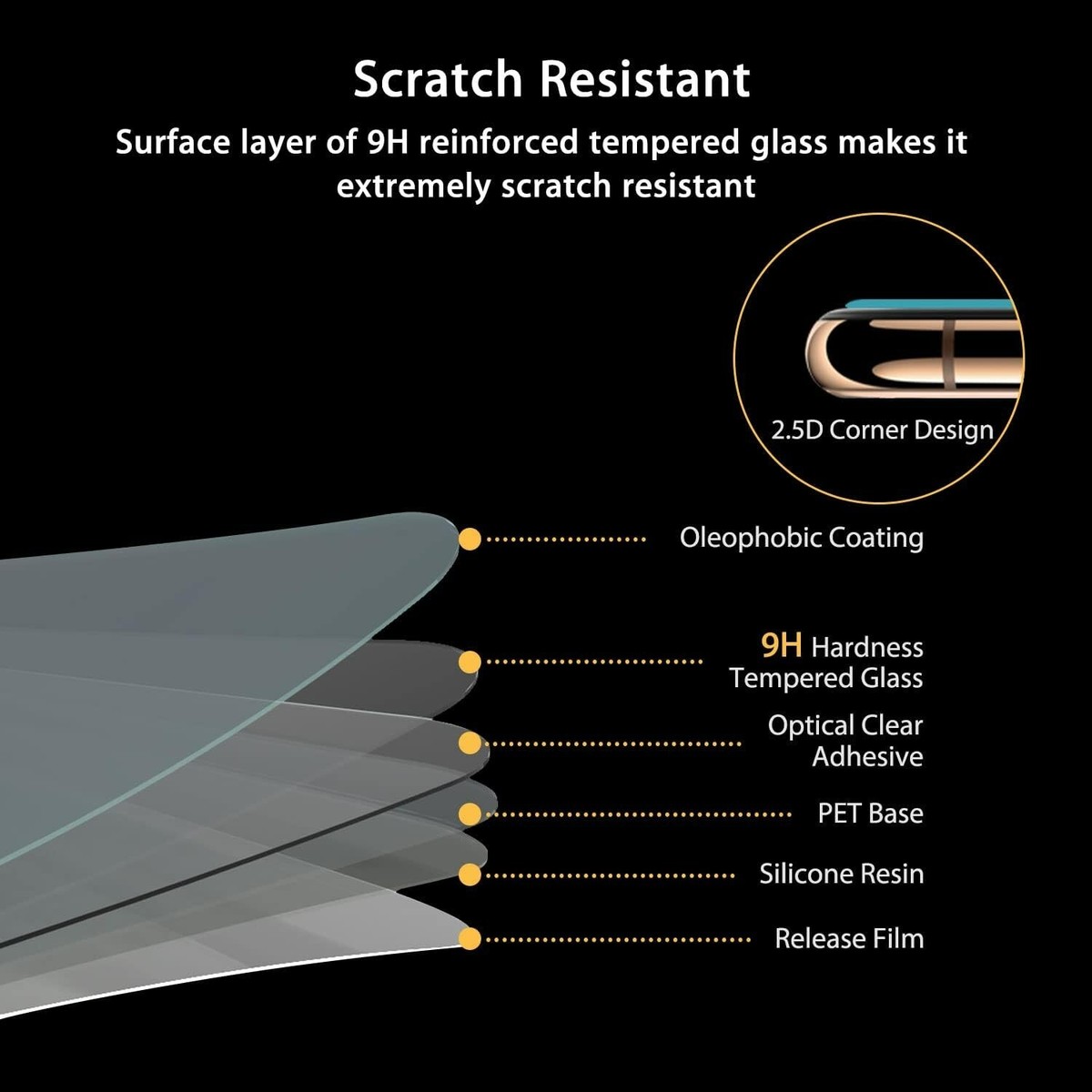 Vetro Xiaomi Redmi Note 9 Pro Vetro Temperato QUITECO Per Xiaomi Redmi Note 9 - 3 Pezzi, 0.26 Mm, Durezza 9H, Anti-Graffi Pellicola Protettiva Redmi Note 9 - Foto 7