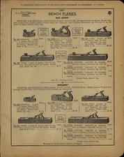 1908 PAPER AD 21 PG Keen Kutter Tools Planes Chipaway Stanley Bedrock Bench 