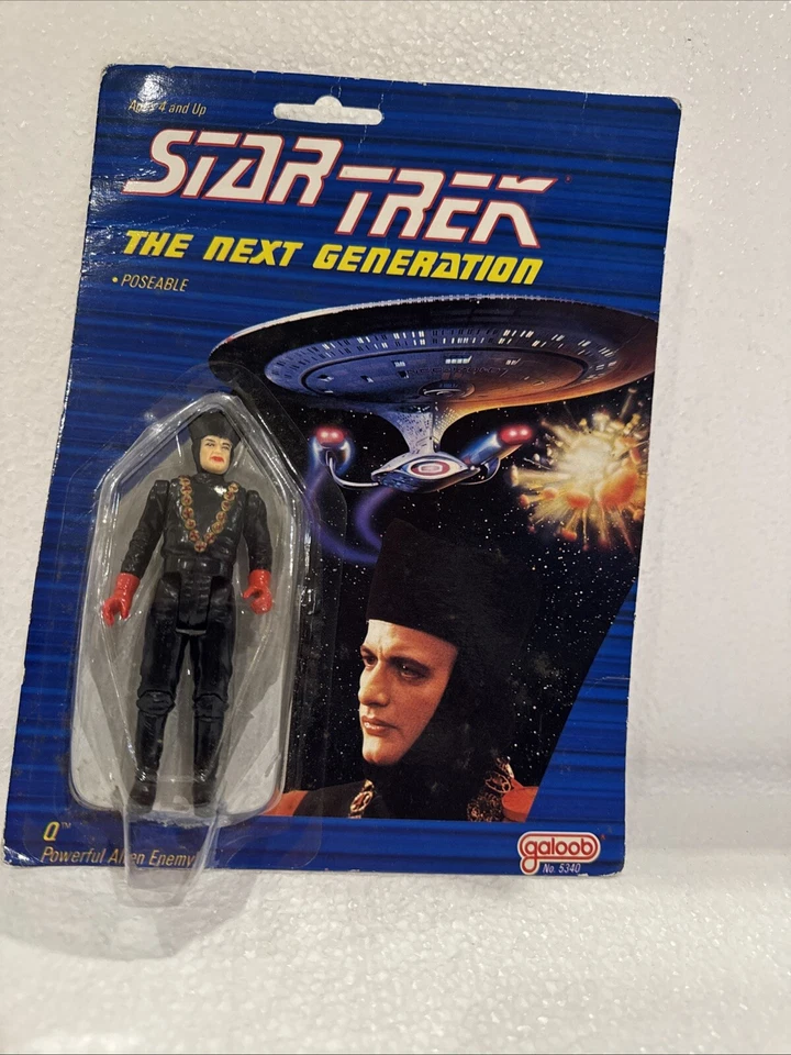 Star Trek Galoob 1988 Q Judge batas próxima generación sin usar, en caja de colección 3,75 4 pulgadas Foto 3 de 4