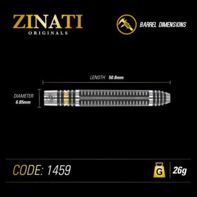 WINMAU ZINATI 90% Tungsten 26 Gram Steel Tip Darts 1459-26 | eBay