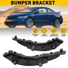 For 2006-2011 Honda Civic Sedan Front Bumper Retainer Bracket Support 2pcs LH RH