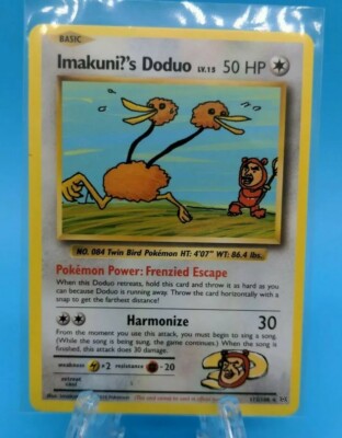 Pokemon TCG Imakuni?'s Doduo 112/108 XY Evolutions Secret Rare Card Pokemon TCG Imakuni?'s Doduo 112/108 XY Evolutions Secret Rare Card