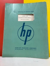 HP Model 430B Microwave Power Meter Instruction & Operation Manual