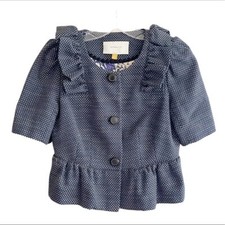 Antro Leifsfottir Woman's Jacket Tweed Size 4 Cropped All Occasions
