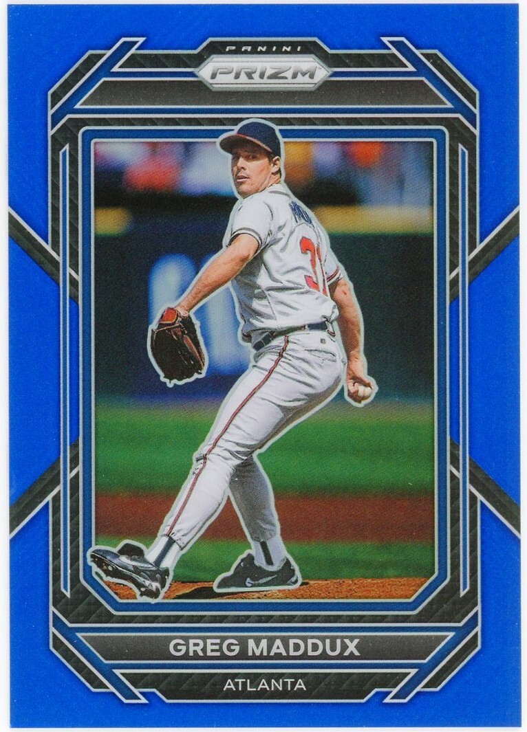 2023 Panini Prizm Baseball #287 Greg Maddux /149 Blue Prizm
