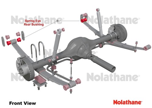 NOLATHANE 47058 rear spring rear eye bush kit for MAZDA RX4 1974-1978 13b bushes - Picture 2 of 3