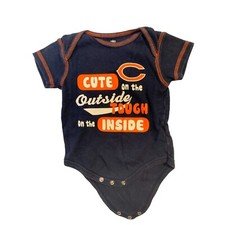 NFL Team Apparel Boys Infant Baby Size 3 6 months 1 Piece Bodysuit Short Sleeve
