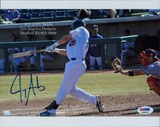 Jerry Sands Los Angeles Dodgers Signed 8x10 Glossy Photo PSA Authenticated