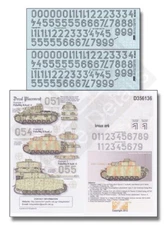 Echelon 1/35 Generic LSSAH Turret Numbers for Medium Panzers Kursk 1943 Decals