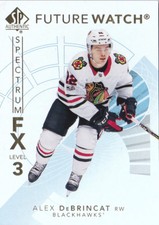 17-18 SP Authentic Alex DeBrincat Future Watch Rookie FX Level 3 Blackhawks 2017