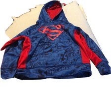 Boys Superman hoodie size xs 4/5 EUC Superhero Size Xs 4/5 Pull Over Super Man