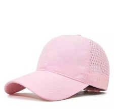 Quick-Dry Baseball Trucker Cap Breathable Running Mesh Hat - Pink
