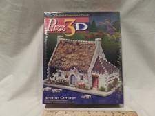 PUZZ 3D "BRETON COTTAGE" JIGSAW PUZZLE - VINTAGE 1995 - 264 PIECES
