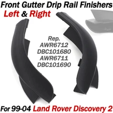 For Land Rover Discovery 2 Front Gutter Drip Rail Finishers - Left & Right Set