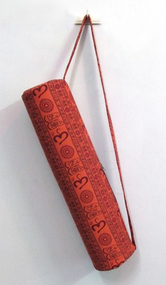 Yoga Mat Bag Handmade Om Printed Indian Gym Mat Carrier Bag With