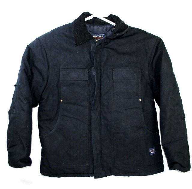 C E Schmidt Workwear Men's XL Jacket Cotton Canvas Black Heavy eBay