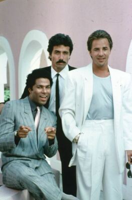 Miami Vice - 2 Diapositives + Documents Presse (anglais) - Lot Vintage